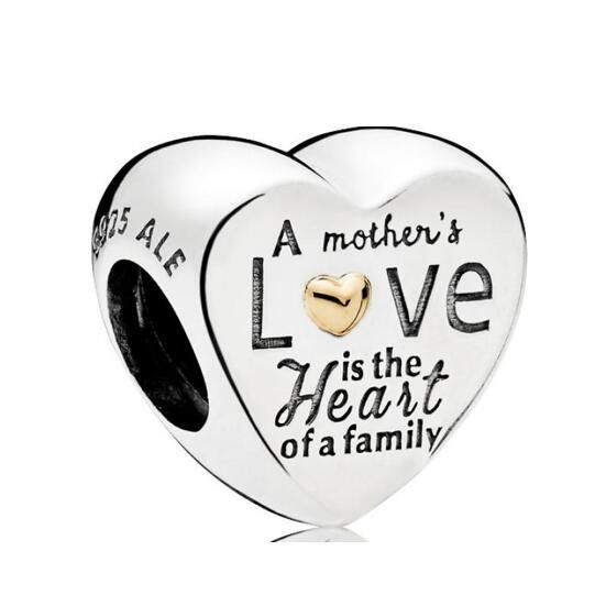 18k Goldplated Two Tone Heart Theme Charm  