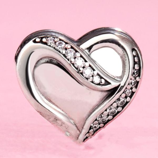 AAA GRADE S925 ALE Sterling Silver Heart Theme Charms