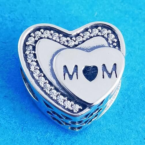 AAA GRADE S925 ALE Sterling Silver Heart Theme Charms