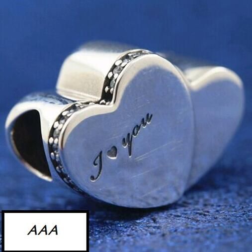 AAA GRADE S925 ALE Sterling Silver Heart Theme Charms