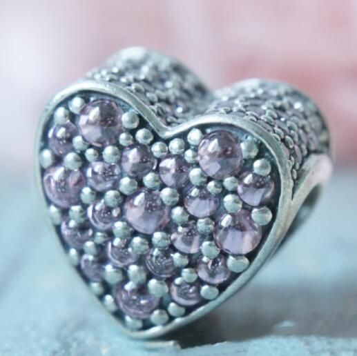 AAA GRADE S925 ALE Sterling Silver 5A CZ Pave Charms