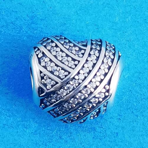 AAA GRADE S925 ALE Sterling Silver 5A CZ Pave Charms
