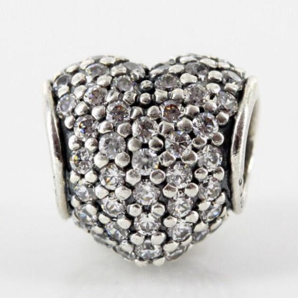 AAA GRADE S925 ALE Sterling Silver 5A CZ Pave Charms