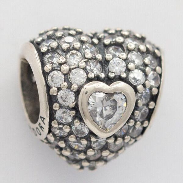 AAA GRADE S925 ALE Sterling Silver 5A CZ Pave Charms