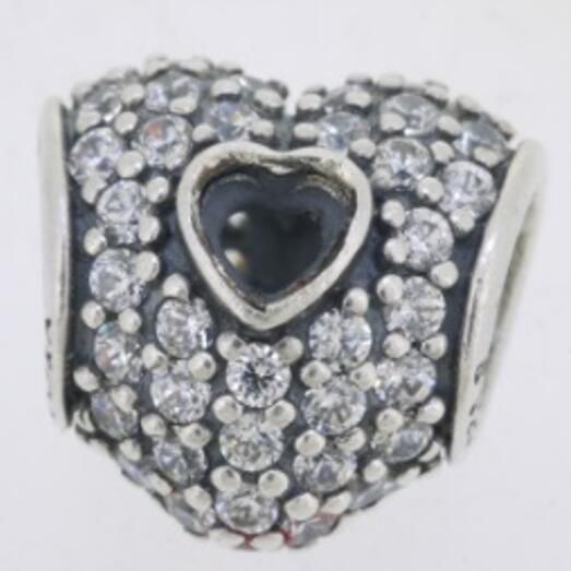 AAA GRADE S925 ALE Sterling Silver 5A CZ Pave Charms