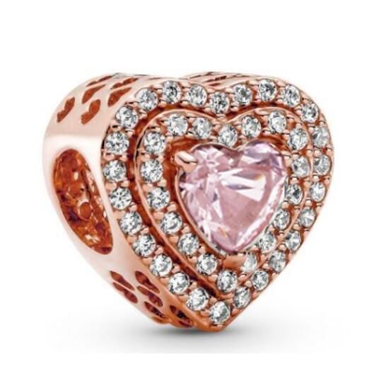 Rose Goldplated AAA GRADE ALE R  5A CZ Pave Charms