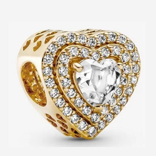 18K Goldplated AAA GRADE S925 ALE 5A CZ Pave Charms