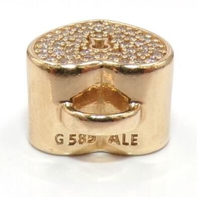 AAA GRADE Key-To-My-Heart Pave Charms