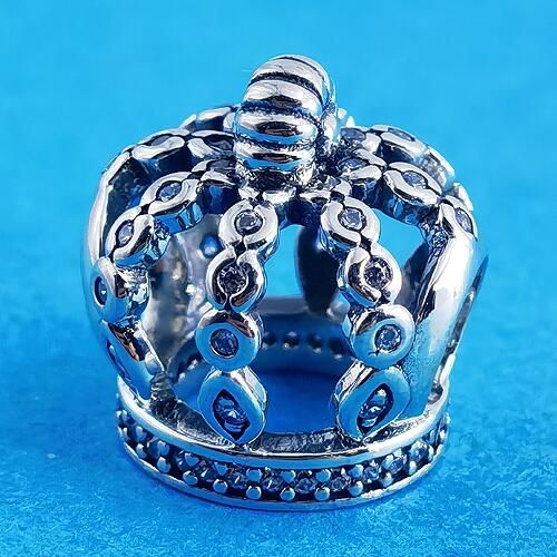 AAA GRADE S925 ALE Sterling Silver Crown Charms