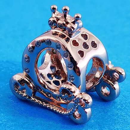 Rose Goldplated AAA GRADE ALE R  Crown Charms