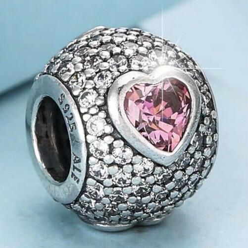 AAA GRADE S925 ALE Sterling Silver 5A CZ Pave Charms