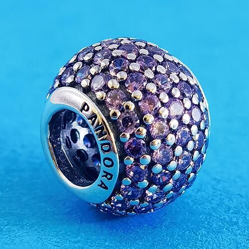 AAA GRADE S925 ALE Sterling Silver 5A CZ Pave Charms