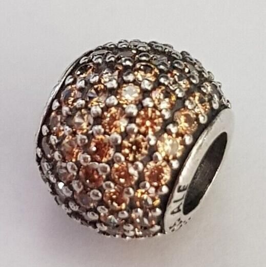 AAA GRADE S925 ALE Sterling Silver 5A CZ Pave Charms