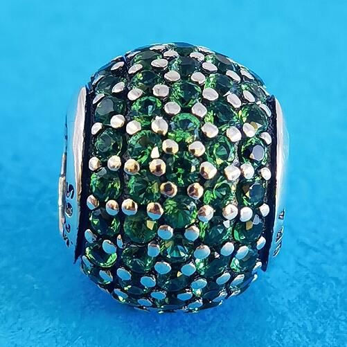 AAA GRADE S925 ALE Sterling Silver 5A CZ Pave Charms