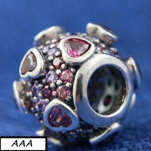AAA GRADE S925 ALE Sterling Silver 5A CZ Pave Charms