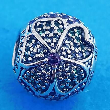 AAA GRADE S925 ALE Sterling Silver 5A CZ Pave Charms