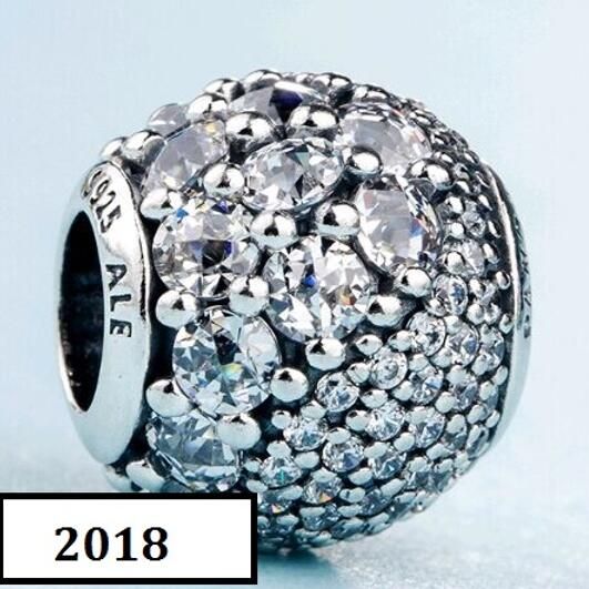 AAA GRADE S925 ALE Sterling Silver 5A CZ Pave Charms
