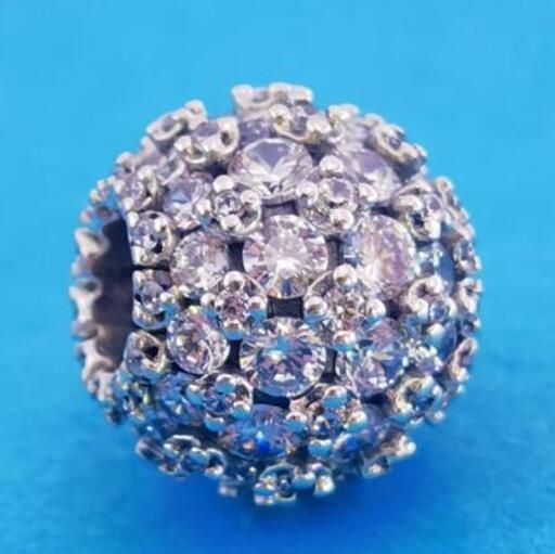 AAA GRADE S925 ALE Sterling Silver 5A CZ Pave Charms