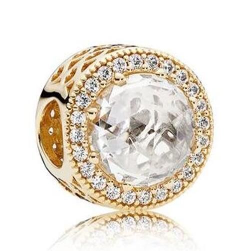 18K Goldplated AAA GRADE S925 ALE Sterling Silver Charm