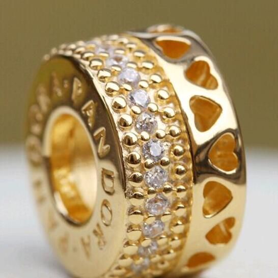 AAA GRADE Gold Plated Spacer Charms