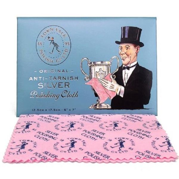Small Size NEW AUTH Original 100% from UK Town Talk Polishing Silver Cloth