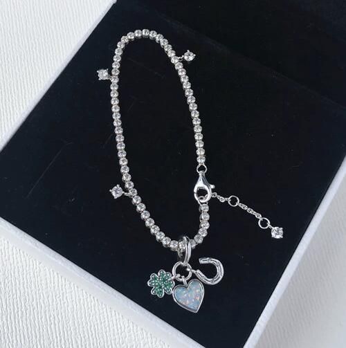 NEW HOT-Tennis Sparking Bracelets With New Tri Dangle