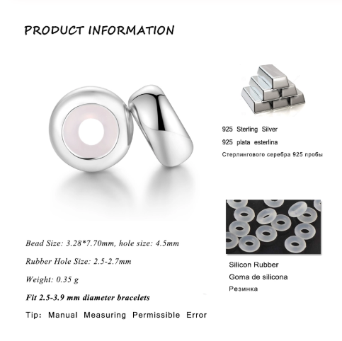 925 Sterling Silver Stopper