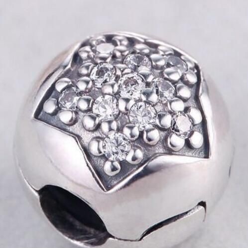AAA GRADE S925 ALE Sterling Silver Charm Clips