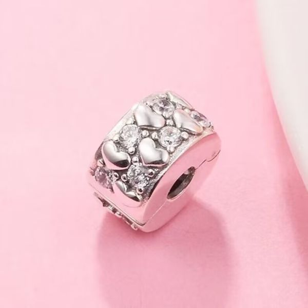 AAA GRADE S925 ALE Sterling Silver Charm Clips