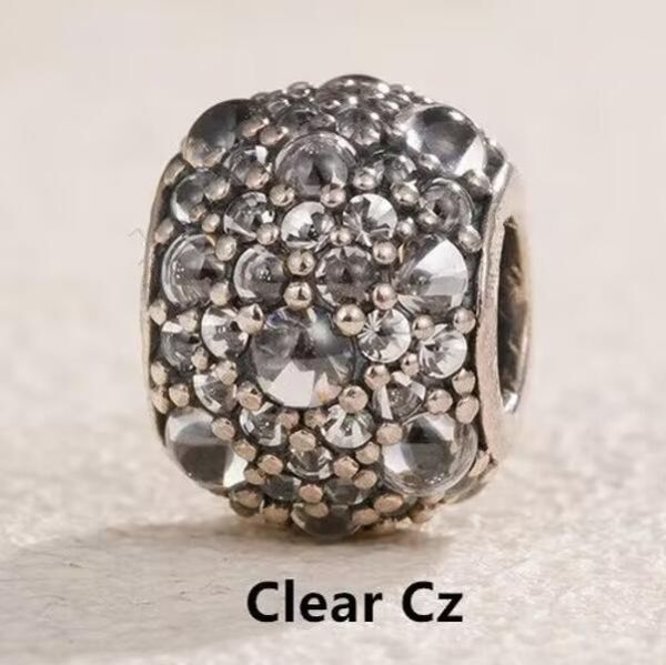 AAA GRADE S925 ALE Sterling Silver 5A CZ Pave Charms