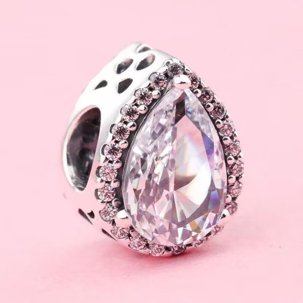 AAA GRADE S925 ALE Sparkling 5A CZ Pave Charm
