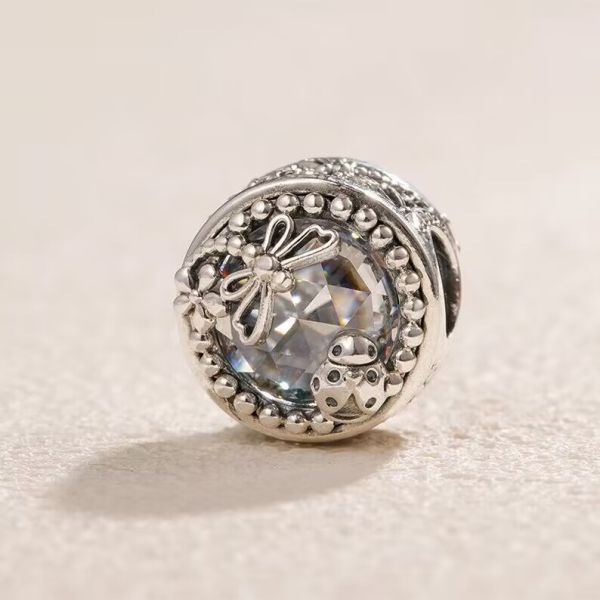 AAA GRADE S925 ALE Sparkling 5A CZ Pave Charm
