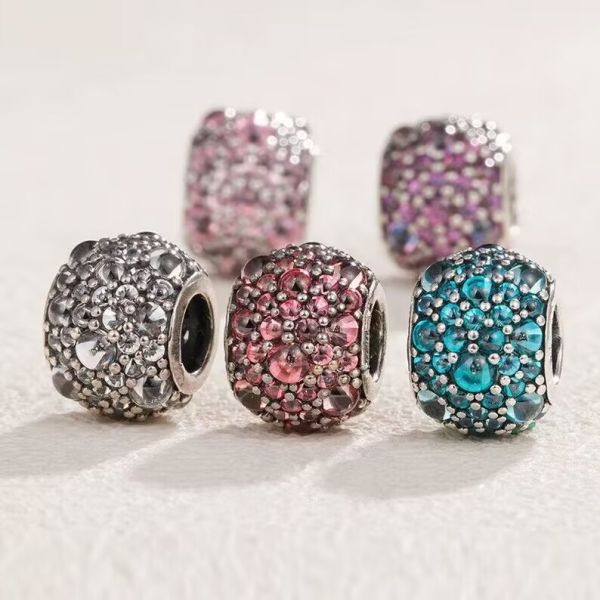 AAA GRADE S925 ALE Sterling Silver 5A CZ Pave Charms