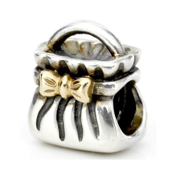 18k Goldplated Two Tone Charm 
