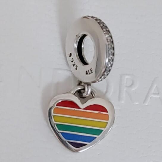 Pride Flag AAA GRADE S925 ALE Sterling Silver Pendants