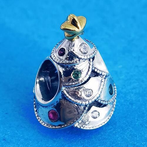 18k Goldplated Two Tone Charm