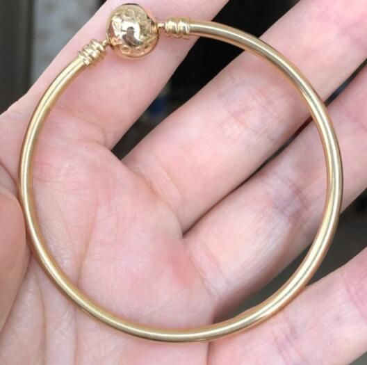 14K Real Solid Gold Original Bangle-No Fade-Real Gold 100% 