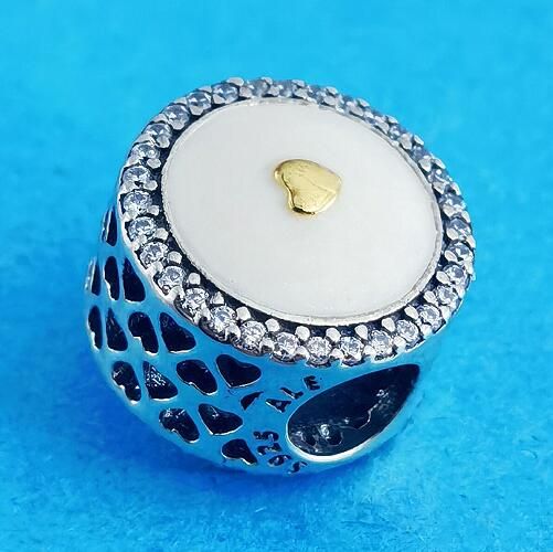  18k Goldplated Two Tone Charm