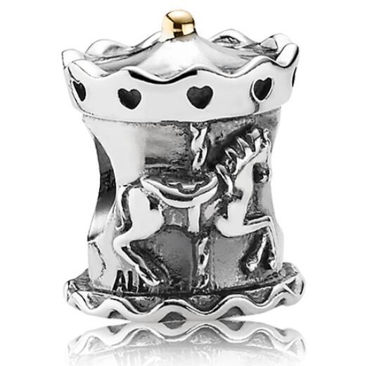  18k Goldplated Two Tone Charm