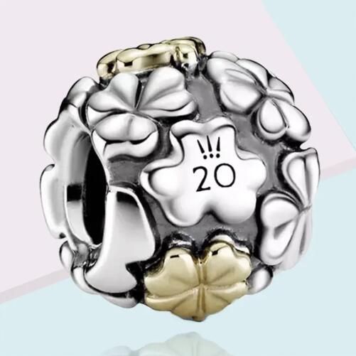  18k Goldplated Two Tone Charm