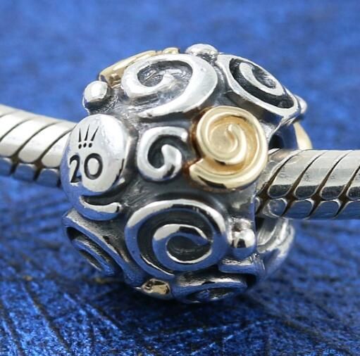 14K Real Gold G585 ALE Two Tone Charms