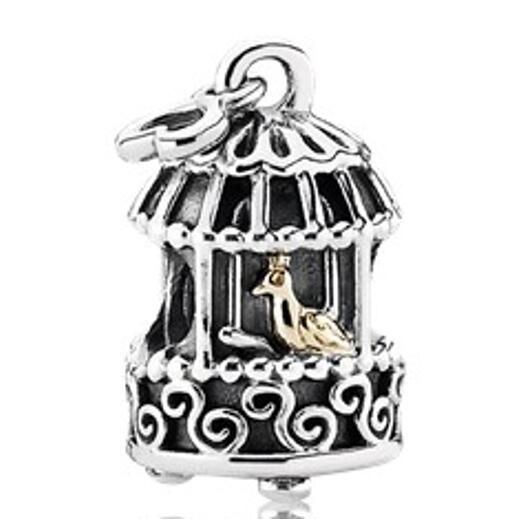  18k Goldplated Two Tone Charm