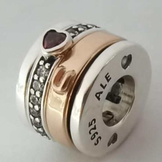  18k Goldplated Two Tone Charm