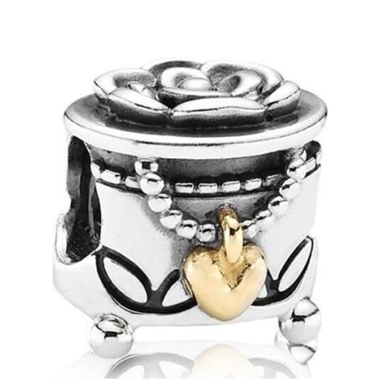  18k Goldplated Two Tone Charm