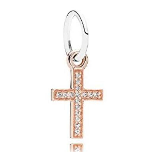 AAA GRADE Rose Goldplated ALE R Dangle							