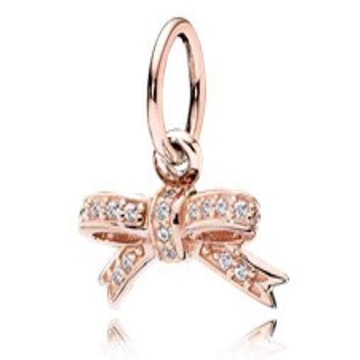 AAA GRADE Rose Goldplated ALE R Dangle							