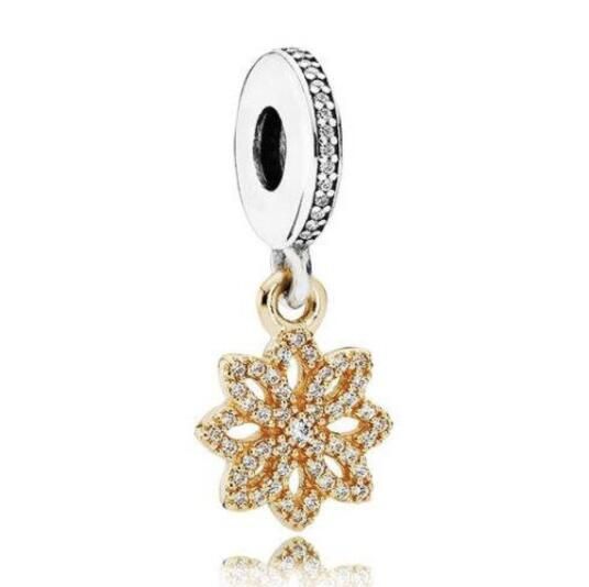   18k Goldplated Two Tone Dangle						