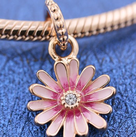 AAA GRADE Rose Goldplated ALE R Dangle								