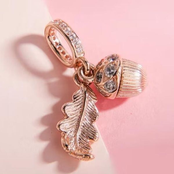 AAA GRADE Rose Goldplated ALE R Dangle								