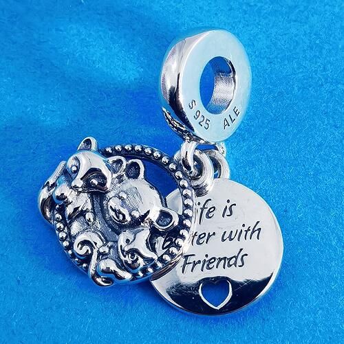 AAA GRADE S925 ALE Sterling Silver Dangle						